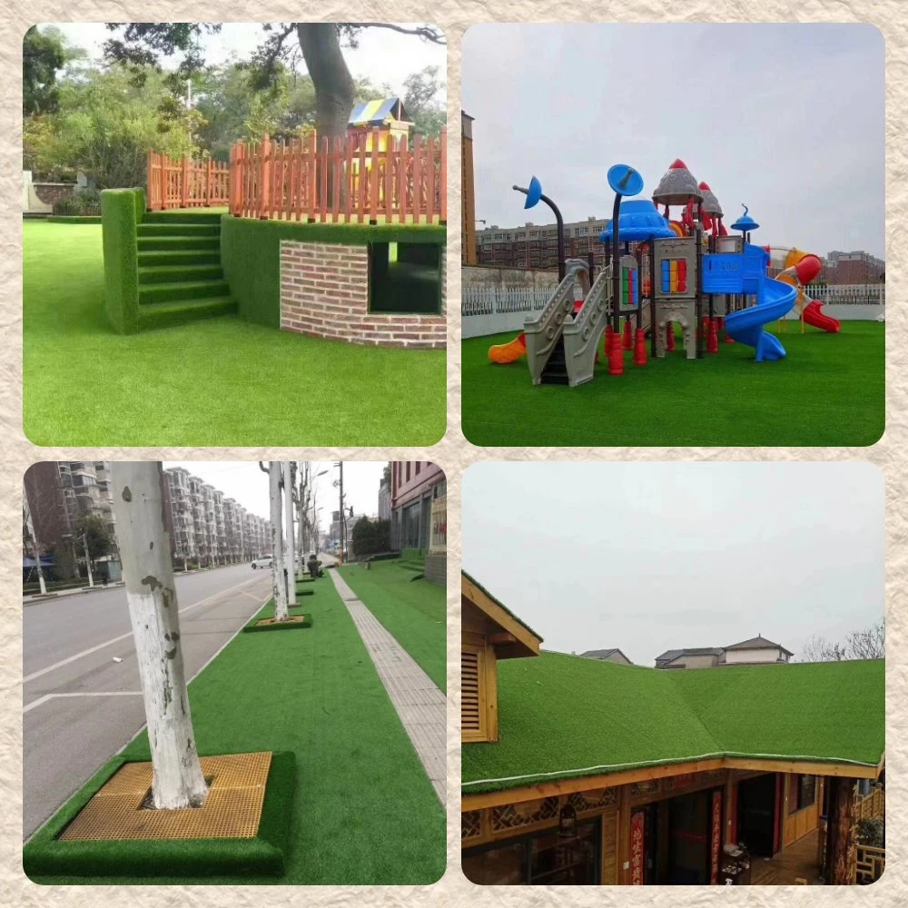 Factory Wholesale Price Green Fake Artificial Grass Synthetic Turf Landscaping Carpet Grass Mat Garden Lawn Grass Football Soccer Home Decoration